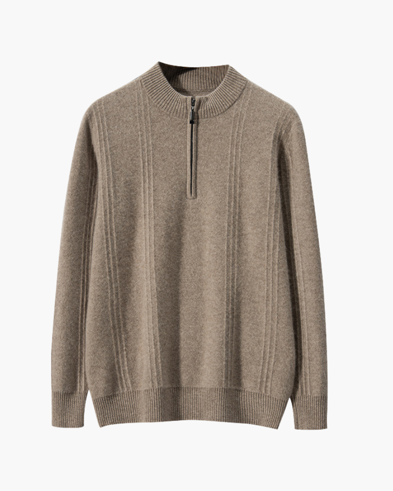 Maison Varlan™ | Pull Demi-Zip Chantilly