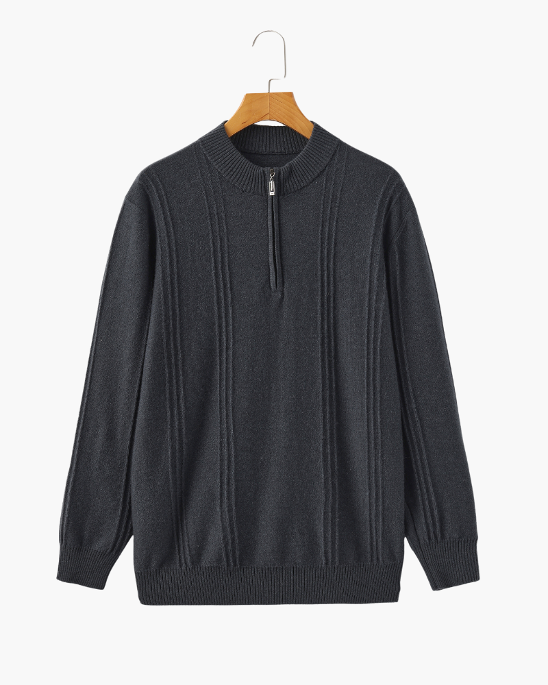 Maison Varlan™ | Pull Demi-Zip Chantilly