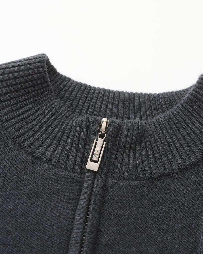 Maison Varlan™ | Pull Demi-Zip Chantilly