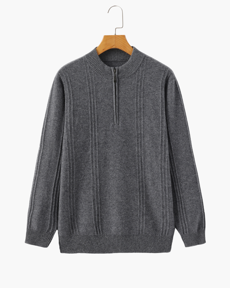 Maison Varlan™ | Pull Demi-Zip Chantilly
